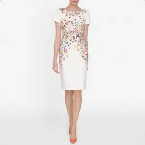chinese dress ladies L.K. Bennett White Dr Tricia Dress UK 6